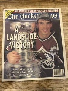 Joe Sakic Signed The Hockey News Stanley Cup Cover Photo Colorado Avalanche Read - Picture 1 of 15
