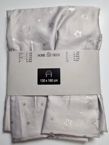 Tischdecken Weihnachten sterne Motiv Hellgrau 130x160cm NEU OVP - Bild 1 von 1