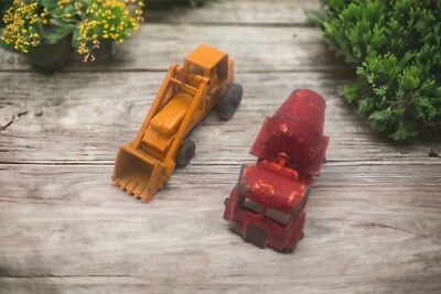 1958 Matchbox Lesney Moko #24 Hydraulic Excavator Mint in Box + Cement Truck Set - Image 1 of 4