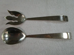 Juego de servir ensaladas 3 coronas plateros plato de plata 117-9I - Imagen 1 de 7