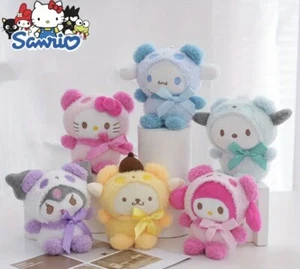Panda plush keychain hello kitty pochacco pompompurin kuromi cinnamonroll - Picture 1 of 43