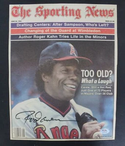 Rod Carew Angels Signed Sporting News Cover Autograph PSA/DNA AN85359 - Picture 1 of 3