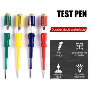 1Pc 100-500V Electrical Tester Pen  Screwdriver Voltage Pen Power Test Tool - Picture 1 of 12