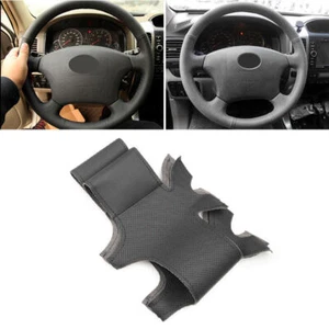Black Steering Wheel Leather Cover For Toyota Land Cruiser Prado Tacoma 4Runner - Bild 1 von 9