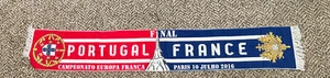 Portugal Vs France 2016 Euro Final Matchday Scarf - Picture 1 of 1