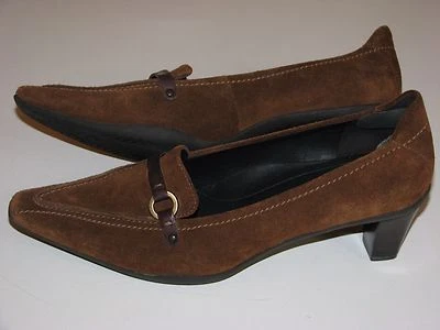 Zapatos de vestir Ecco de gamuza de cuero talla 40 Foto 1 de 4