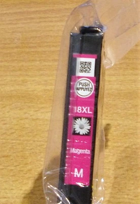 GENUINO EPSON T1813 XL Magenta (rojo) cartucho sello vac' tinta original 18xl margarita Foto 1 de 4