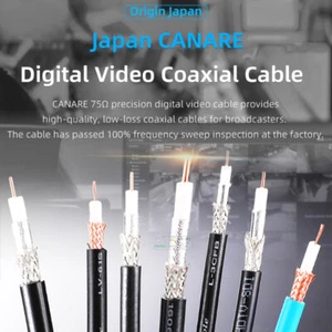 Cable de transmisión de señal HD-SDI de video coaxial digital BNC de 1 metro CANARE 50 75Ω ohmios - Imagen 1 de 12