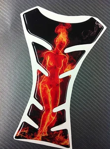 Tankpad Girl On Fire 3D Résine - Picture 1 of 1