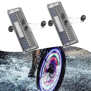 16 LED Wheel Lamp Colorful LED Display Enhanced Visibility For Bicycles - Picture 1 of 9