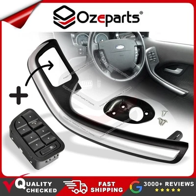RH Driver Inner Door Trim Handle Pull Grab + Switch For Ford Falcon BF 05~11 - image 1 of 4