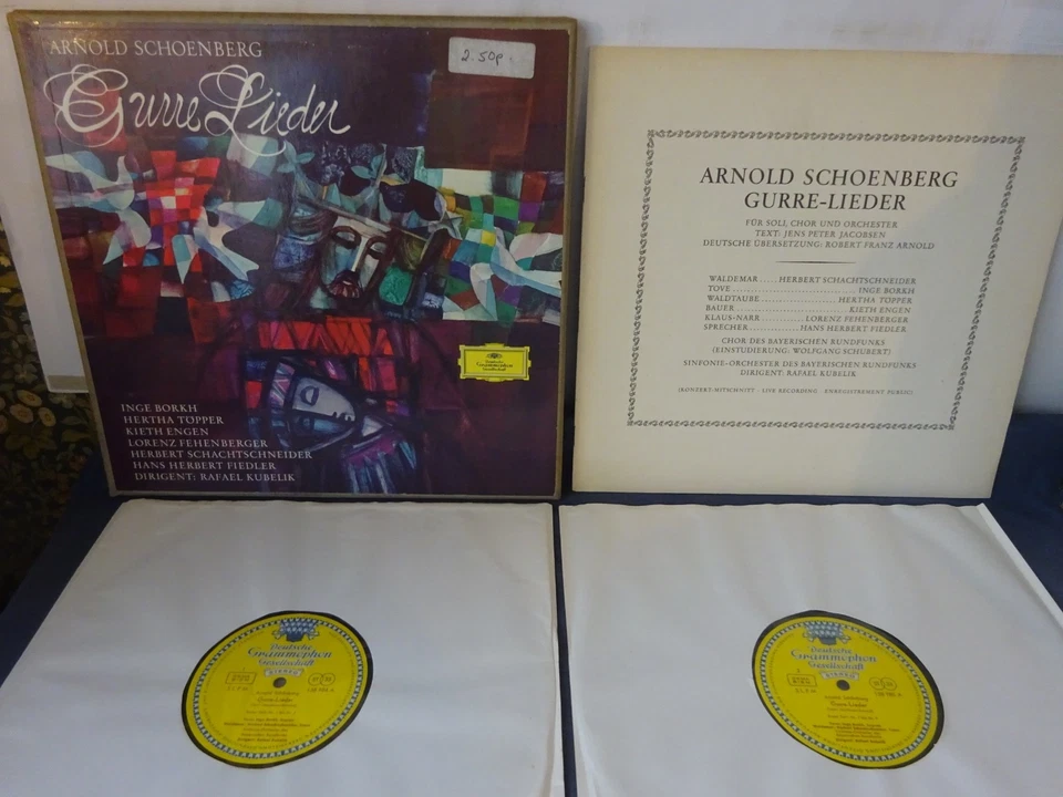 TULIPS ED1 SCHOENBERG - GURRE-LIEDER 2LP BOX, BRSO, Kubelik, DG 138 984/85 - Image 1 of 4