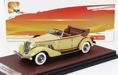 MODELLINO AUTO STATICO GLM AUBURN 851 SUPERCHARGED PHAETON CABRIOLET GIALLO 1935 - Immagine 1 di 4