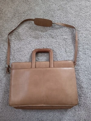 Bolsa de couro vintage Skymaster couro bovino grão superior genuíno feita na Coréia - Imagem 1 de 4