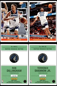 2024-25 Panini Instantáneo Rob Dillingham/Terrence Shannon Clasificado Novato Retro 1/152 - Imagen 1 de 5