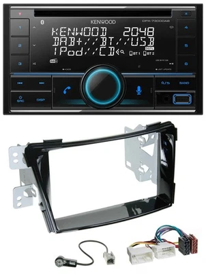 Kenwood CD 2DIN DAB USB MP3 Bluetooth Autoradio für Hyundai i40 VF ab 11 Klavier - Bild 1 von 4