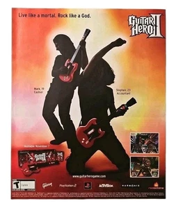 Guitar Hero 2 Playstation 2 2006 anuncio impreso original de Activision - 8,5 X 10,75" - Imagen 1 de 1