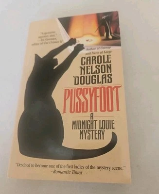 Vintage 1994  "Pussyfoot" Midnight Louie Mystery-Carole Nelson Douglas Paperback - Image 1 of 4
