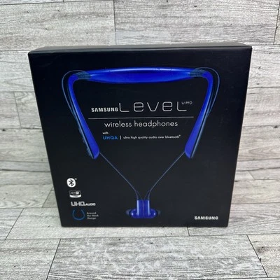 Samsung Level U Pro Stereo Bluetooth Wireless Headphones UHQA Blue BN920 - Image 1 of 4