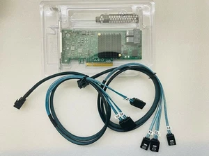 LSI 9300-8i 12Gbps SAS HBA IT mode ZFS FreeNAS unRAID +2* SFF-8643 SATA Cable - Afbeelding 1 van 3