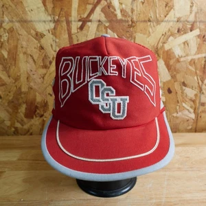 Ohio State University Buckeyes OSU Tres Rayas Malla Camionero Snapback Sombrero De Colección - Imagen 1 de 11