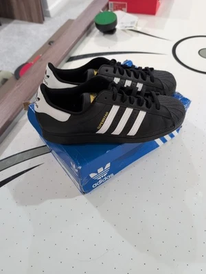 Size 11.5 - Adidas Superstar Core Black White - Image 1 of 4