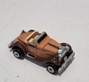 Vintage MICRO MACHINES Packard 1931 Orange Super 8 Deluxe Mini Car FREE SHIPPING - Picture 1 of 11