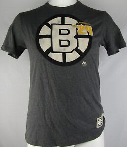 Boston Bruins NHL Men's Gray Majestic Short Sleeve T-Shirt