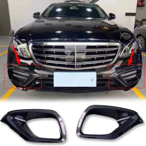 Bisel de cubierta de cuadro de luz antiniebla de fibra de carbono para 2022-23 MB Clase C W206 - Imagen 1 de 5