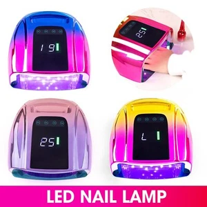 96W Wiederaufladbar Kabellos LED UV Nagel Gel Trockner Nail Art Lack Licht Maniküre - Bild 1 von 15