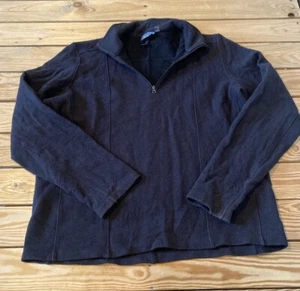Ibex Men’s Wool 1/4 Zip Jacket size L Black BB - Picture 1 of 7