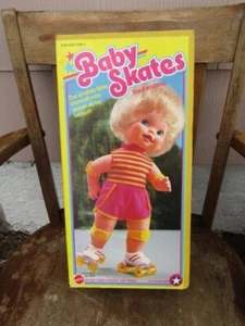 Vintage Doll Baby Skates 1982 Original Box 15" T Mattel Wind-Up - Picture 1 of 4