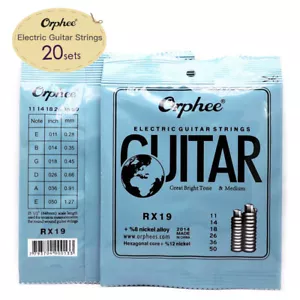 Set 10 Corde per Chitarra Elettrica Orphee RX19 Media Luce 011-050 - Foto 1 di 8