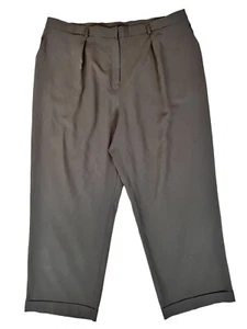 Jones New York Damen Komfort Taille Plissee vorne braun Anzughose Größe 24W - Bild 1 von 12