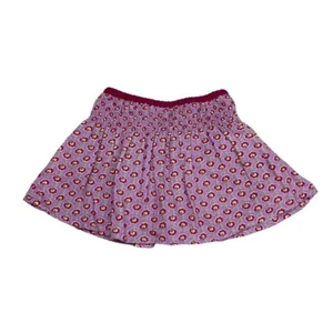 NEW Zara 9-12 mos Floral Smocked Waist Skort Burgundy / Lavender - Picture 1 of 8