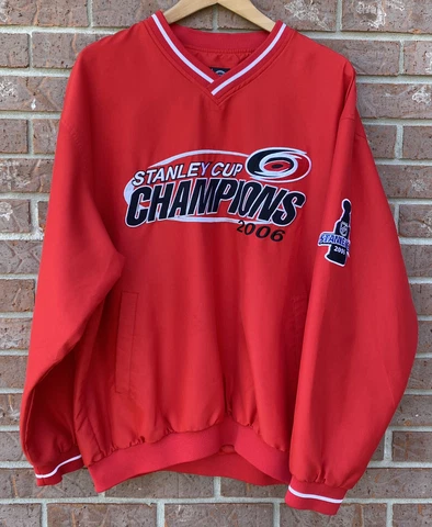 NHL Carolina Hurricanes Stanley Cup Champions 2006 Pullover Red Large Cover