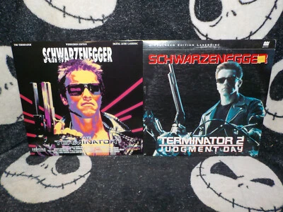 The Terminator 1 & 2 Widescreen Laserdisc LD Arnold Schwarzenegger Free Ship $50 - Image 1 of 4
