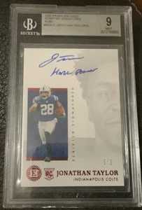 2020 Encased Jonathan Taylor Ruby 5/5 BGS 9 🔥🔥🏈🔥 - Bild 1 von 2