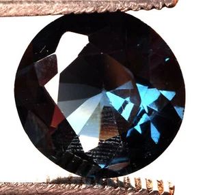 15.55 Cts. Natural London Blue Topaz Round Shape Certified Gemstone - Picture 1 of 6