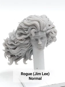 3d Print X-MEN JIM LEE ROGUE HEAD 1:10 7" MARVEL LEGEND MCFARLANE DC MULTIVERSE - Picture 1 of 2