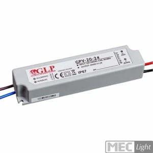LED Trafo Netzteil 24W 1A 24V wasserfest GLP (GPV-20-24) IP67 - Bild 1 von 1