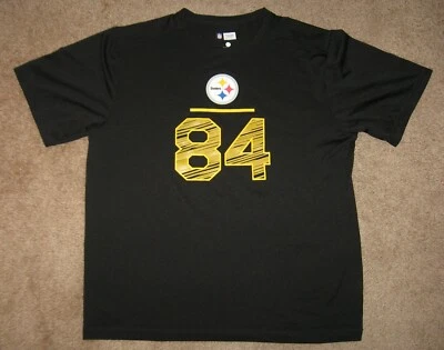 Pittsburgh Steelers Antonio Marrón #84 Para hombres Talla GRANDE Camiseta Negra NFL APPAREL Foto 1 de 4