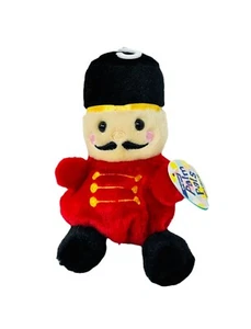 Aurora Palm Pals Marius Nutcracker Red Christmas Stuffed Plush Toy 5-Inch New - Picture 1 of 3