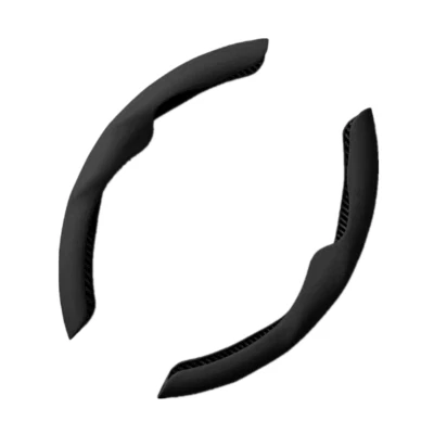 Car Steering Wheel Cover Black Anti-slip Protector Interior Accessories 38cm - Image 1 of 4