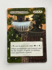 MTG ** PRIVILEGED POSITION ** Hand Painted Altered ** Ravnica ** MAGIC