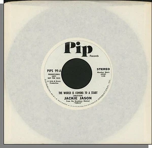Jackie Jason - The World is Coming To a Start (Purlie) - Promo 45 RPM Single! - Imagen 1 de 3