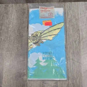 NOS STAR WARS RETURN OF THE JEDI EWOKS TABLE COVER 54”x 96” VTG 1983 DESIGNWARE - Picture 1 of 5