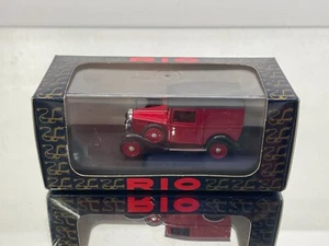 RIO MODELS ITALY 128 FIAT BALILLA DELIVERY VAN 1935 -RED 1:43- GOOD IN BOX - Imagen 1 de 7