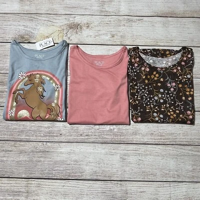 Lote de camisas Children’s Place niñas talla M (7-8). ¡NUEVO CON ETIQUETAS! 3 camisas de manga corta. Foto 1 de 4