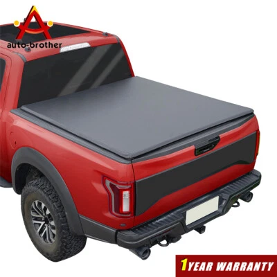 Cubierta Tonneau para camioneta Ford F150 2006-14 Lincoln Mark LT 04-14 6,5 FT 4 pliegues Foto 1 de 4
